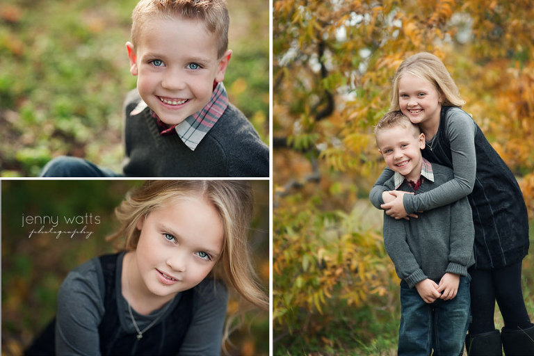 colorful and fun fall family photography session