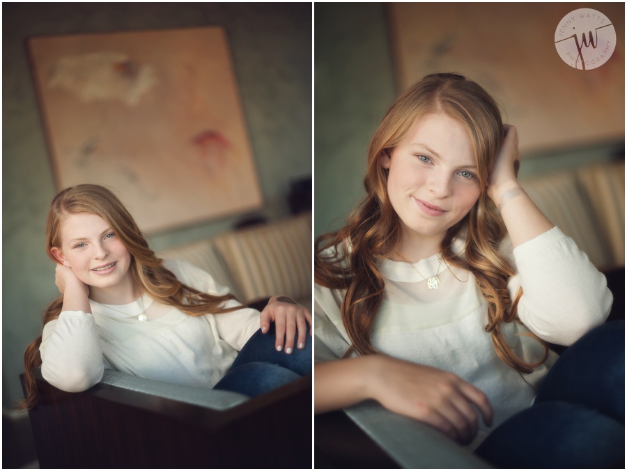 Stunning in every way this gorgeous teen gets photographed in her own home using natural light.